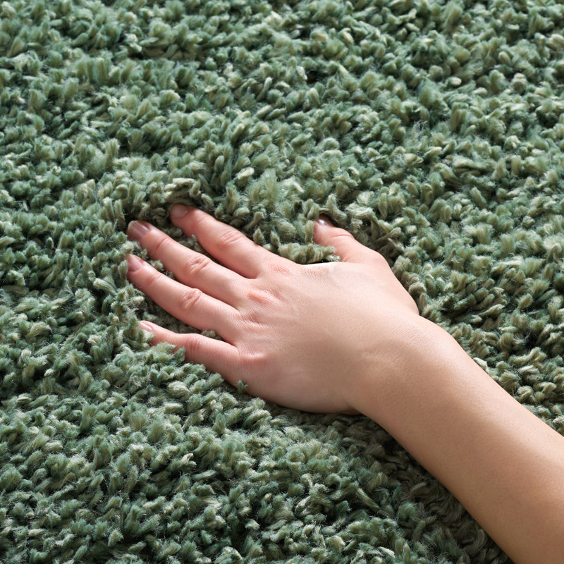 Martensville Shag Performance Solid Color Rug, Rectangle 5'3" x 7'6"