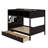 Twin Over Full Bunk Bed With Storage Staircase And Drawers-1032699544