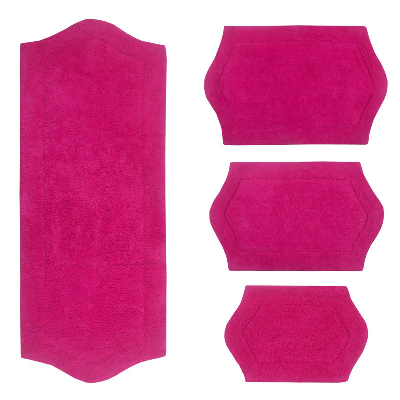 Tapis pour salle de bain Morissette, Rose millennial