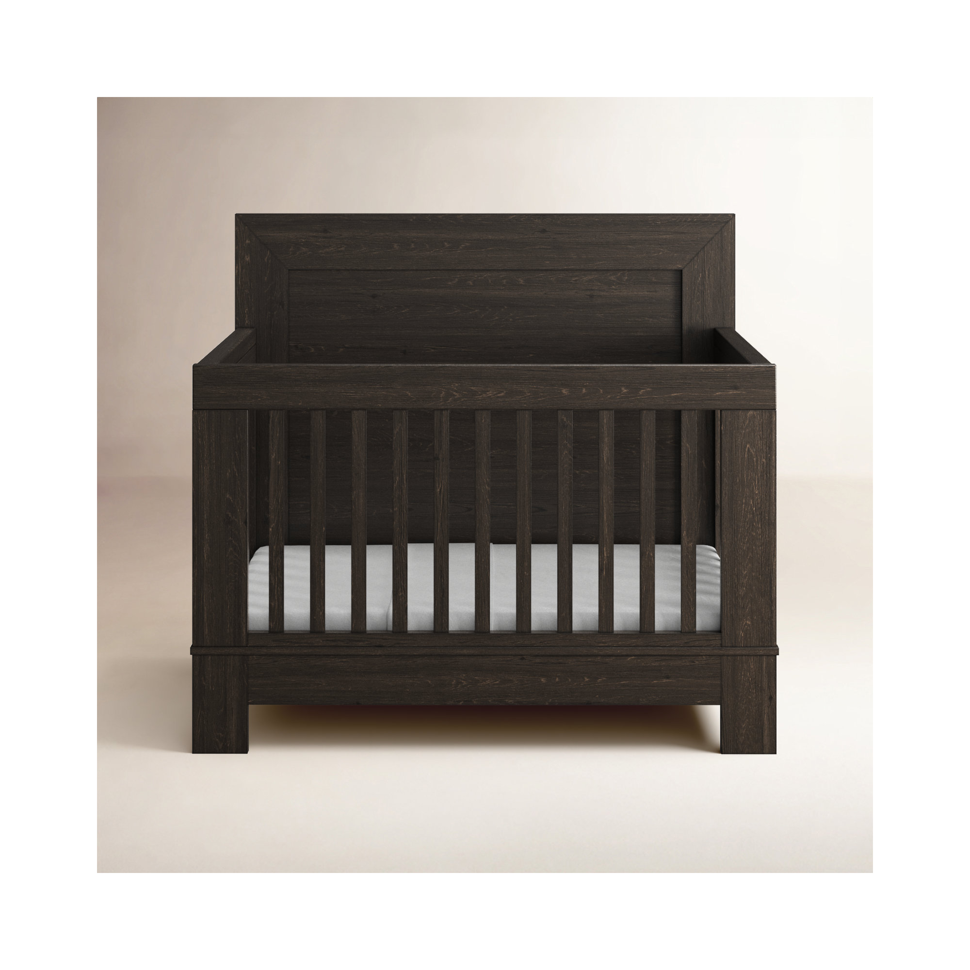 Albie 56" Wide Convertible Crib, Cocoa