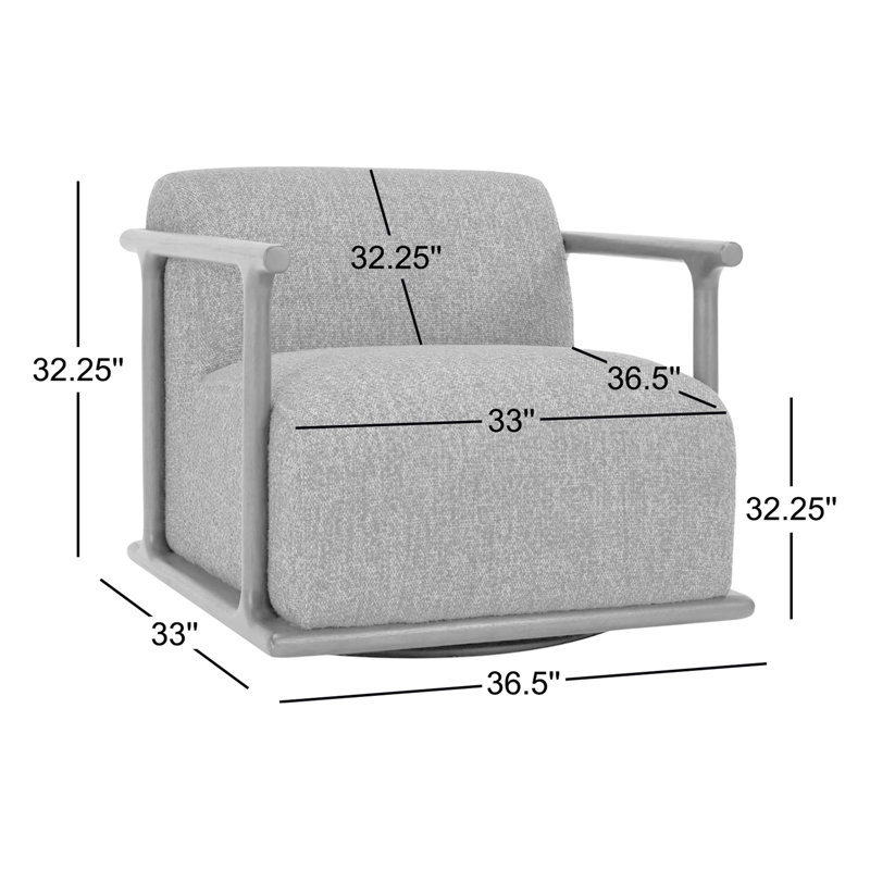 Lucia Swivel Accent Chair, Green