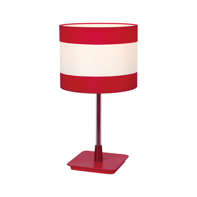 Lampe de table rouge, H 22,4 po x l 11,81 po x P 11,81 po