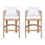 Tabourets de bar en bois d'acacia à hauteur de siège Saul-125421781-125522704-125421783
