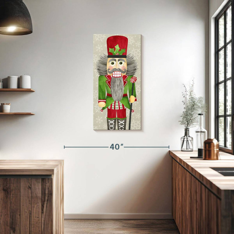 Nutcracker Christmas II, 36" H x 18" W