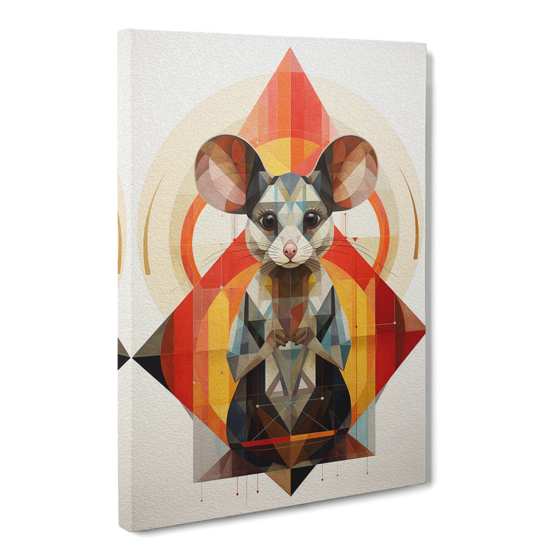 Mouse Geometric No.2 - Print, 50cm H x 35cm W x 3cm D