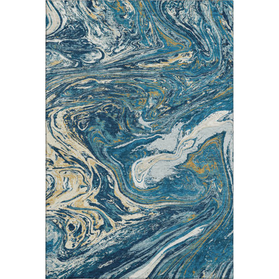 Premium Machine Washable Cossette AMF1061 Abstract Rug