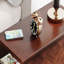 Table de bout étroite en bois massif de 11,81 po, table de chevet 3 tiroirs entièrement assemblée, table de chevet mince pour les petits espaces, table d'appoint pré-assemblée brune pour la chambre à coucher ou le salon (aucune installation requise)