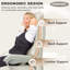 Big And Tall Office Chair, 500lbs Pu Executive Office Chair, High Back Ergonomic Office Chair With Footrest, Computer Desk Chair With Adjustable Headrest-481496962