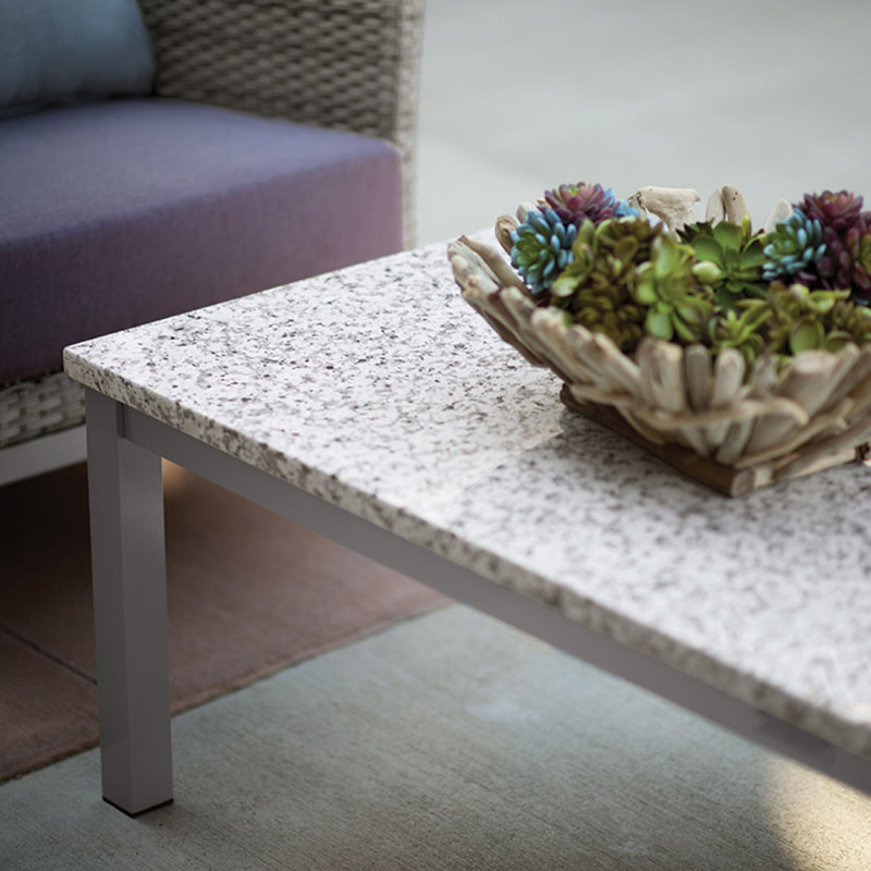 Travira Outdoor Coffee Table, Litecore Ash
