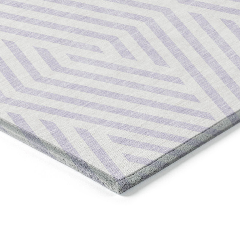 Altair Flatweave Washable Geometric Indoor / Outdoor Rug, Rectangle 5' x 7'6"