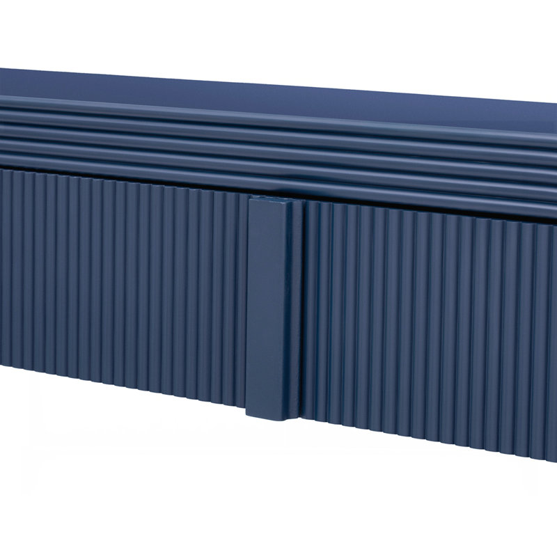 Console avec 2 tiroirs de rangement, Marine