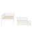Full XL Over Queen Bunk Bed With Ladder And Guardrails