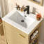 Meuble-lavabo de salle de bain avec lavabo, robinet, tablettes de porte et tablettes latérales ouvertes-908045413-908045415