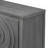 Retro Sideboard door with Circular Groove Design Round Metal Door Handle for Entrance, Dinning Room, Living Room (Gray)