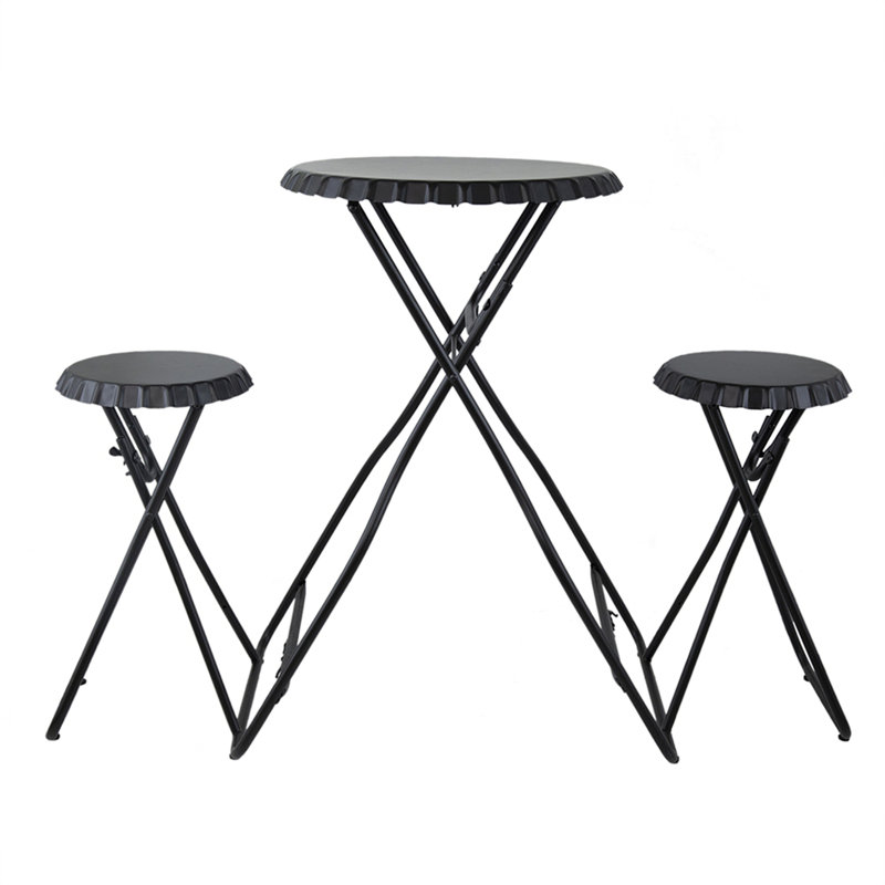 Stowable Side Table and Two Seats