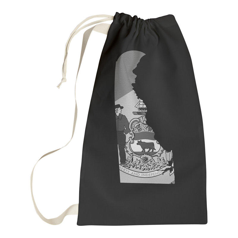 Sac à linge united states flag, Petit H 29 po x l 18 po x P 1,5 po, Noir gris blanc, Alabama