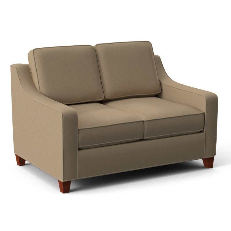 Clark 54" Square Arm Sofa Bed, BM Cherry, Herring Cove Aquamarine