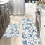 Ensemble de 2 tapis de cuisine Chinoiserie