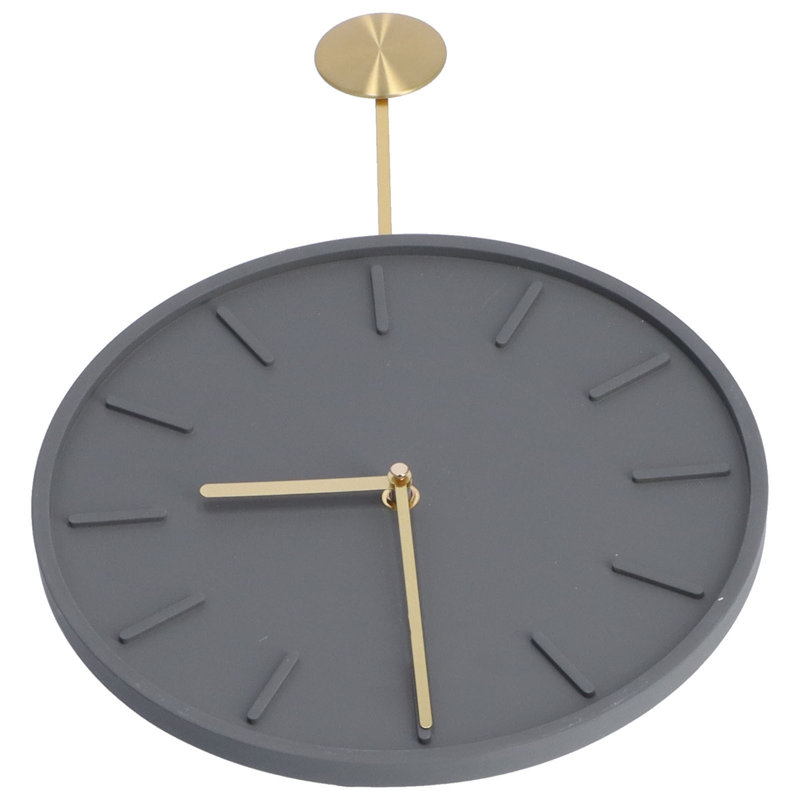 Modern Wall Clock Hanging Round with Large Pendulum for Kitchen Coffee Shop Bar