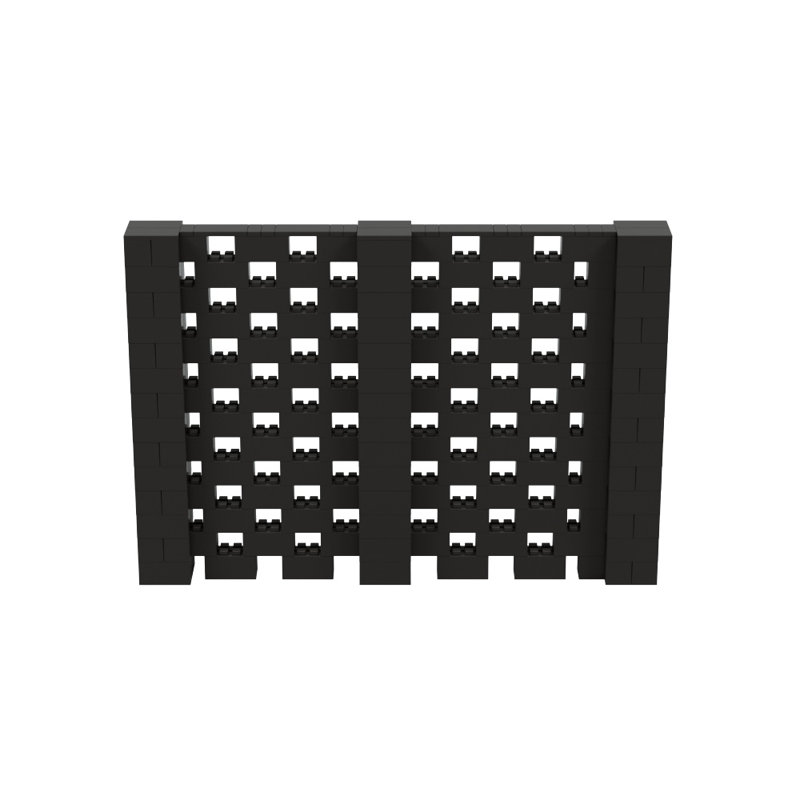 Ensemble mural Everblock, Noir, H 84 po x l 120 po x P 12 po