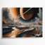 Art mural sur toile Space Saturns Moon Titan Gray-598622944