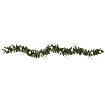 108'' in. Lighted Faux Garland