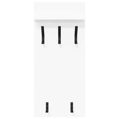 Wall-Mounted Coat Rack 90 X 40 X 10 Cm Engineered Wood
