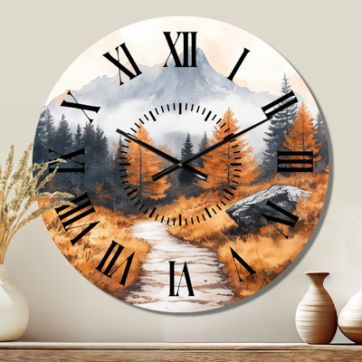 Horloge murale en métal