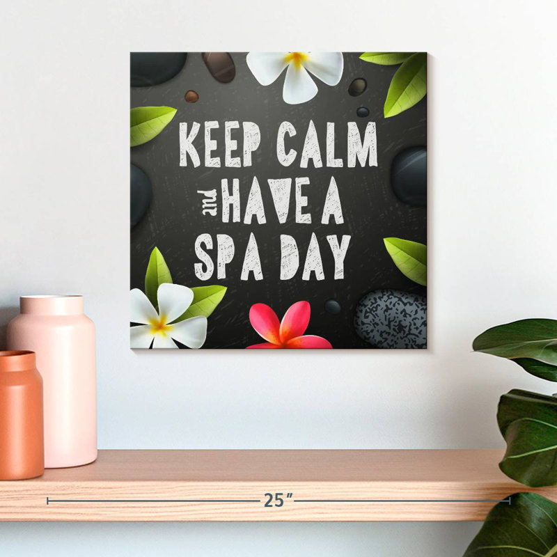Kerrick Spa Day, typographie, H 16 po x l 16 po