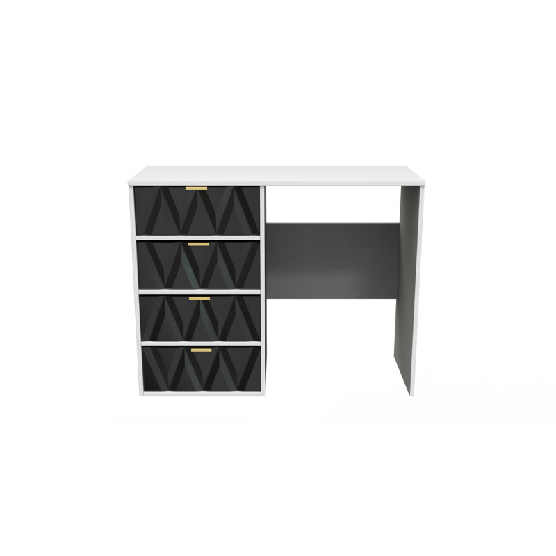 Baturhan Dressing Table, Deep Black/White