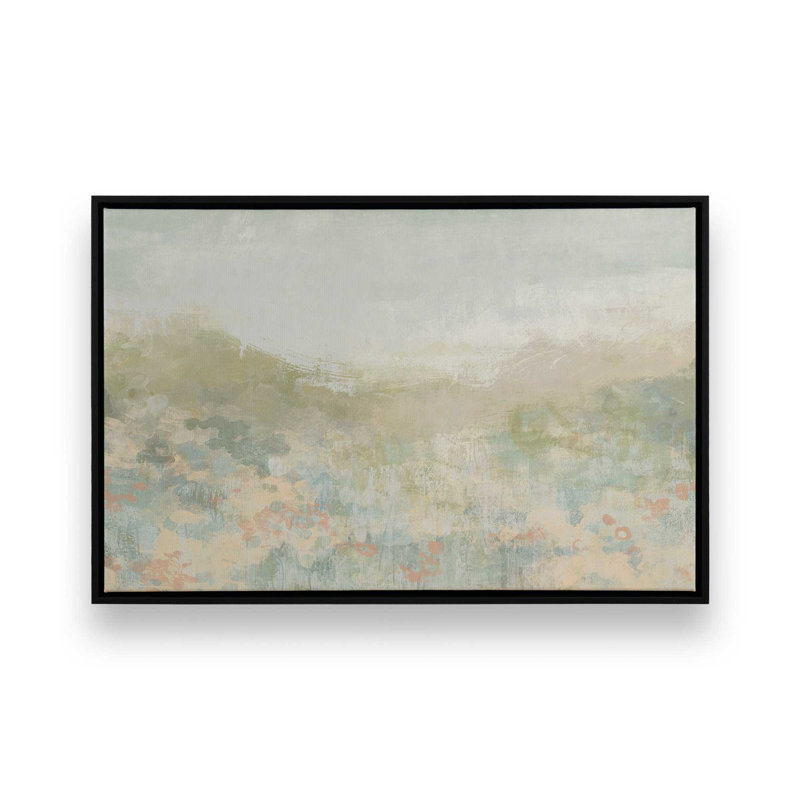 «Dreamy Meadow I» par June Erica Vess, reproduction d'art sur toile, H 12 po x l 18 po, Black