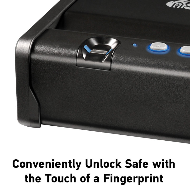  SentrySafe 0.08 CuFt. Quick Access Pistol Safe with Biometric Dual Lock