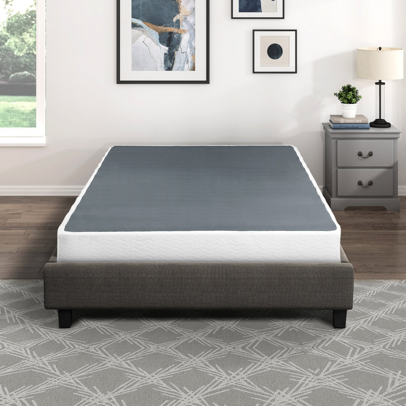 Sommier texturé pour très grand lit, structure en métal robuste, mobilier de chambre à coucher, Très grand lit