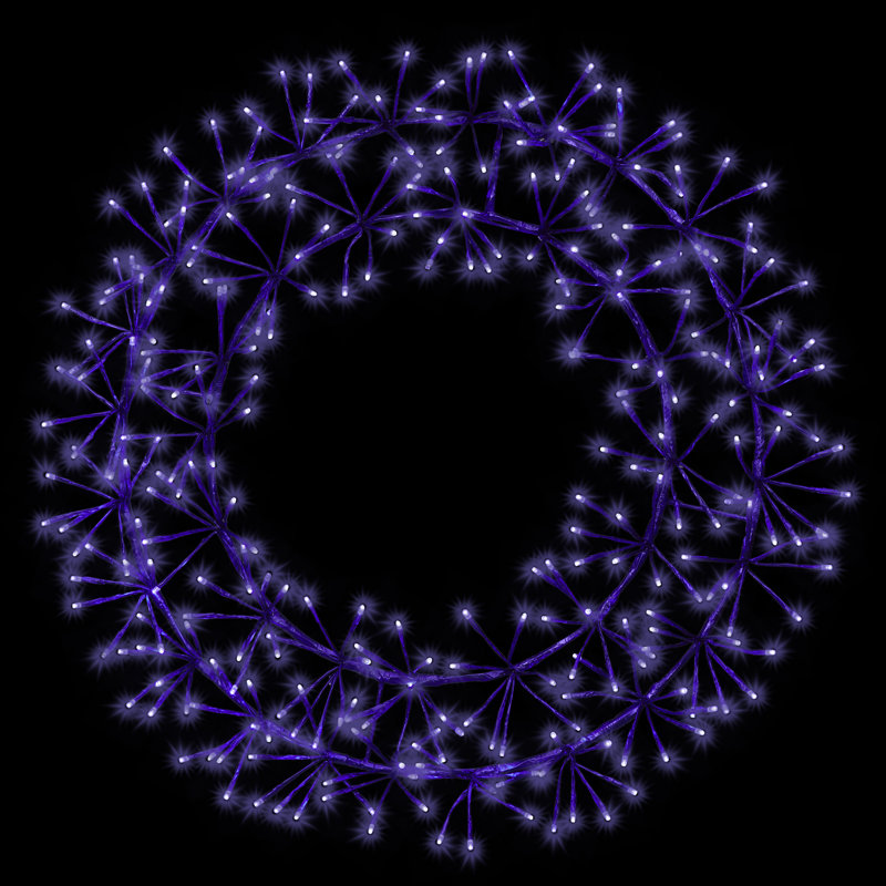 Couronne lumineuse 24 po, Mauve