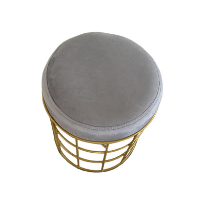 Alanea Stainless Steel Accent Stool by Mercer41