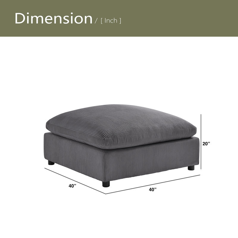 Repose-pieds Chelsea, Gris anthracite
