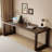 Black Rectangular Solid Wood writing desk-118312015-118312027