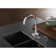 Kingston Brass Concord Single-Handle 2-Hole Deck Mount Kitchen Faucet with Side Sprayer