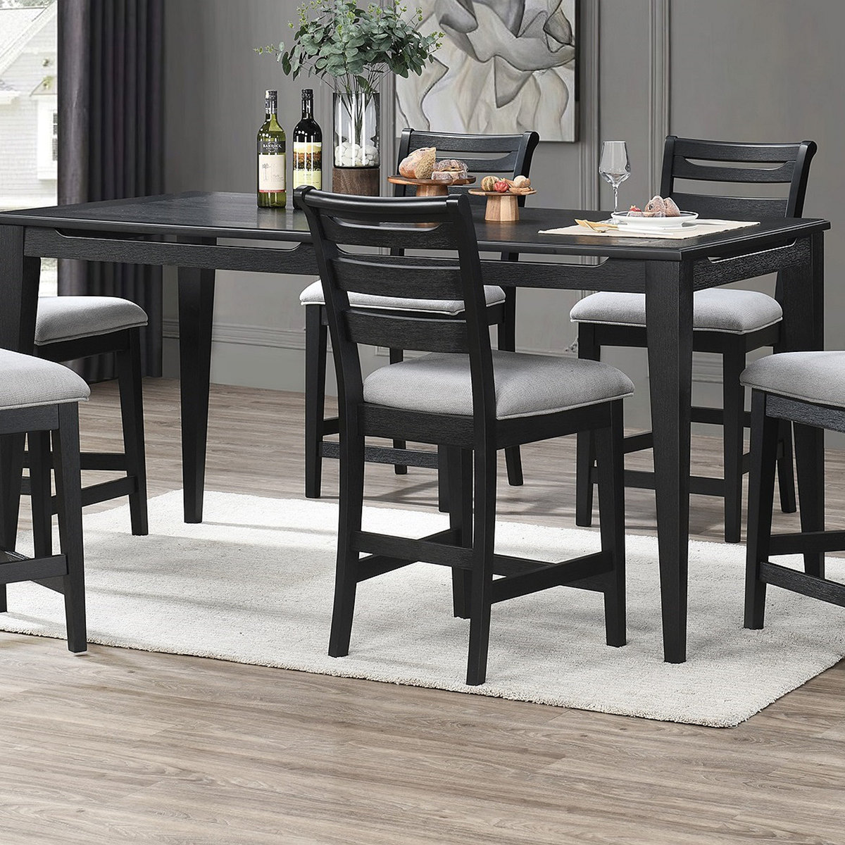 Red Barrel Studio® Pc Dining Set Counter Height Table And X High