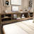 78'' Full Size Wood Daybed With 2 Bedside Cabinets, Upper Shelves And 4 Drawers-314066922
