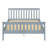 Pine Shaker Bed Full Grey