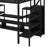 Full Size Metal Loft Bed With TV Stand, Metal Loft Bed With Staircase And Wardrobe-542199258