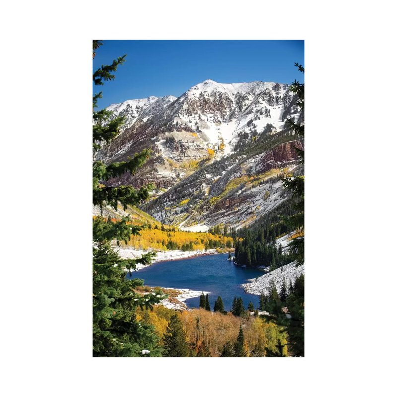 Snowy Maroon Bells by Jonathan Ross Photography - Wrapped Canvas Print, 66.04 cm H x 45.72 cm W x 3.175 cm D