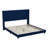 Upholstered Platform Bed with Vertical Stitched Wingback Headboard, Slatted Mattress Foundation-72413571-72413569