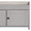 Banc de rangement avec 3 portes à volets-1052382643