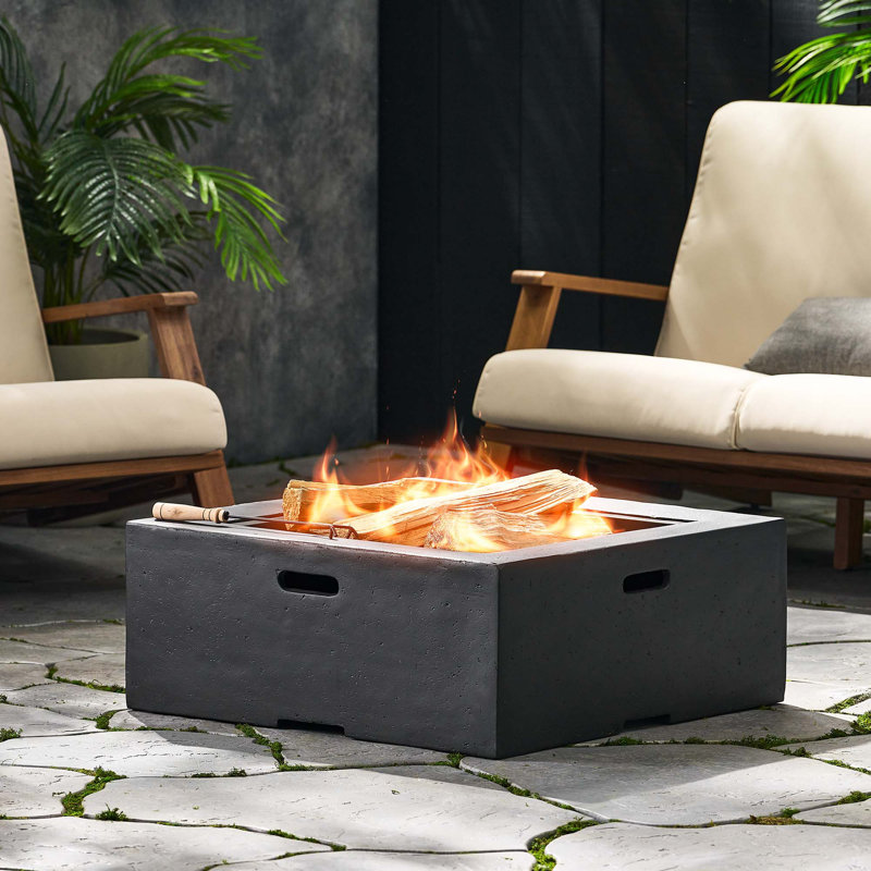 Square Wood Burning Fire Pit