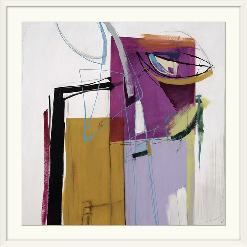 « i » sydney edmunds,, reproduction d’art Be Tempted, Cadre blanc, H 28 x l 28 po x P 1 po