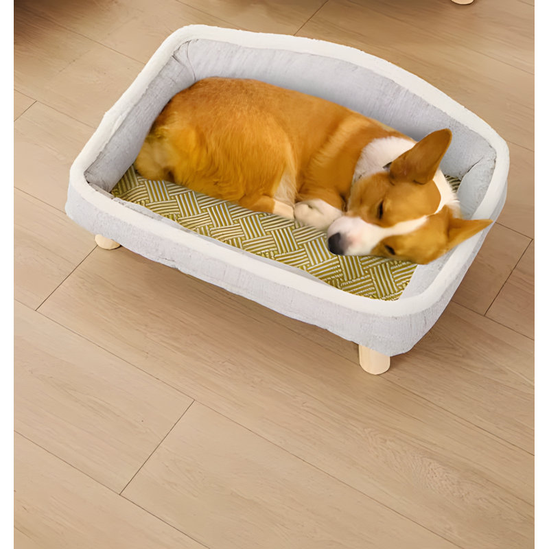 Farl Cotton Pet Bed, 10.2" H x 24.8" W x 16.9" D 