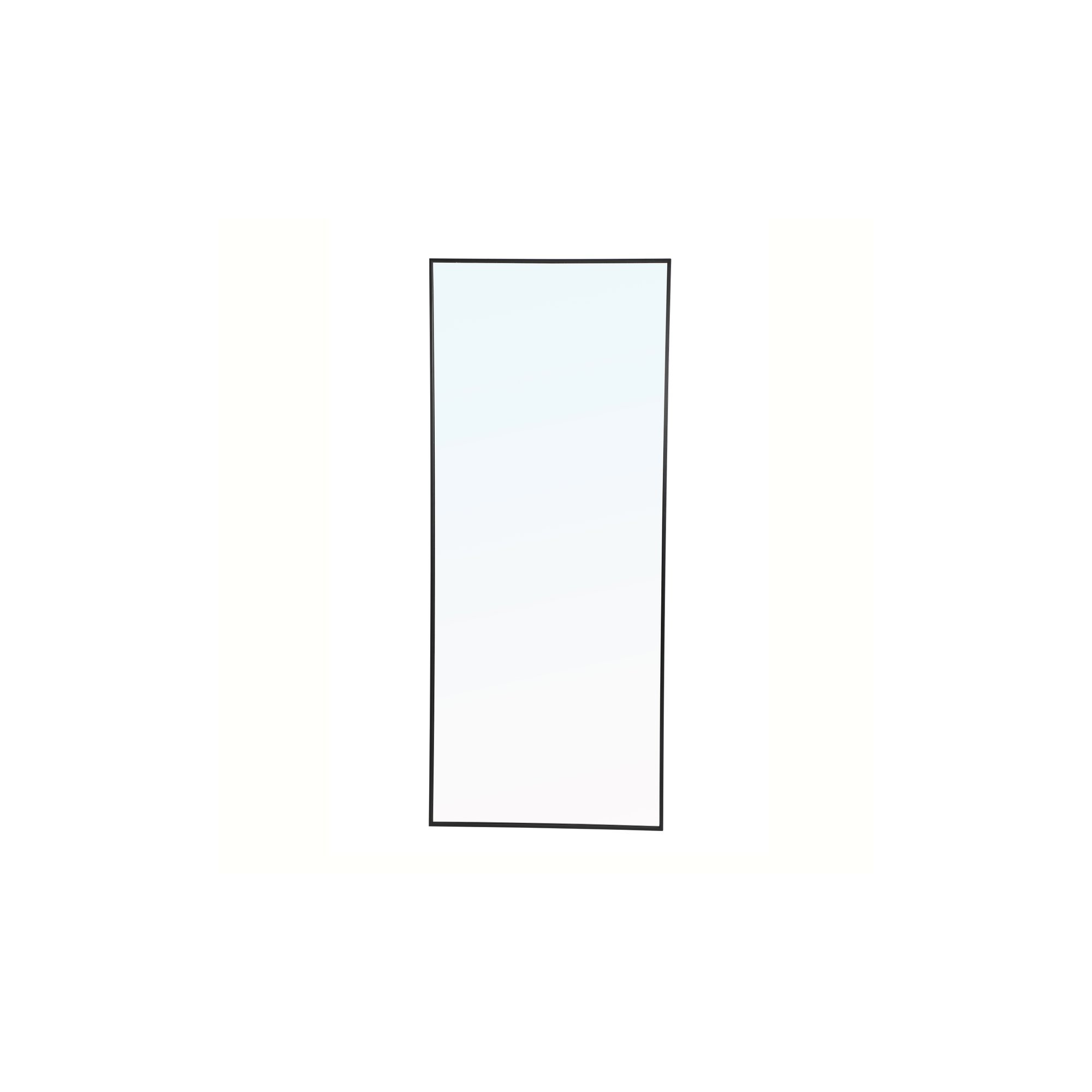 Sabine Metal Rectangle Wall Mirror, Black, 72" x 30"