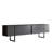 Modern TV Stand with Metal Legs, Anthracite & Black, 70.9 x 11.8 x 19.7 inches | 100% Melamine Coated Particle Board, Thickness: 0.7 inches | Industrial Design, Perfect for Living Room & Entertainment Areas